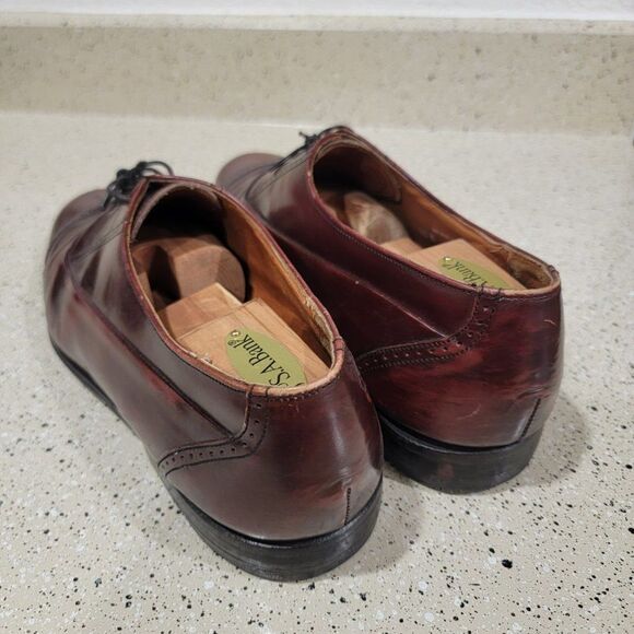 Bostonian Mens 11W Oxford Dress Shoes First Flex 20352 All Leather Lace Up main image 4